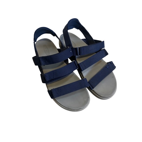 Keen Shoes - Keen Sandals Elle Strappy Three Strap Low Platform Navy Blue Womens Size 11, GUC